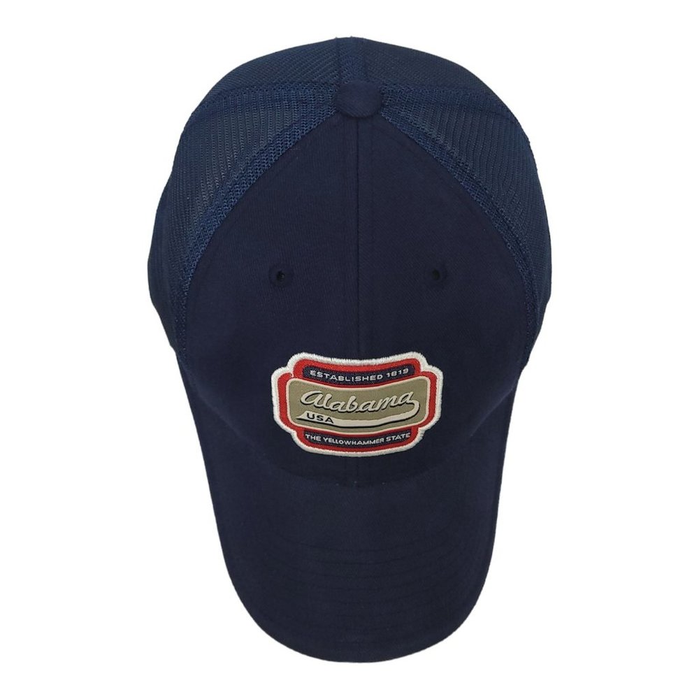 Alabama USA Yellowhammer State Mesh Tuck Strap Cap Trucker Hat American Needle - Picture 6 of 12